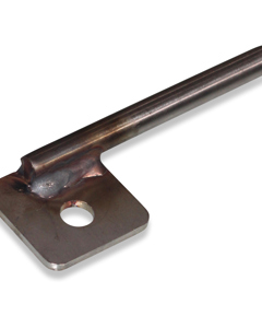 Mandrel with screw-on plate for concrete polymer troughs